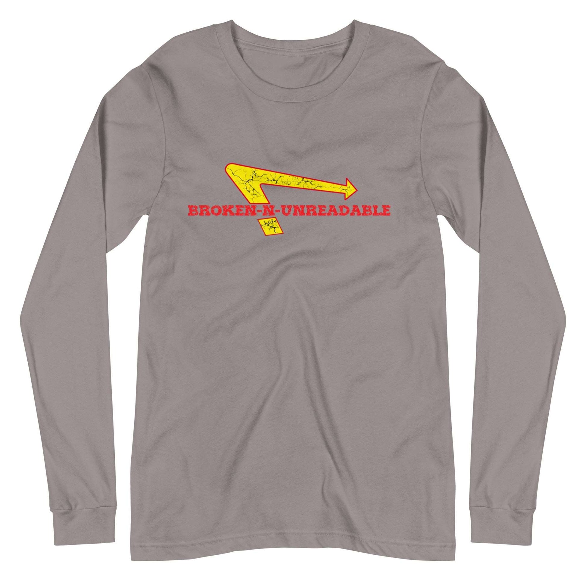 Broken-N-Unreadable Long Sleeve Tee