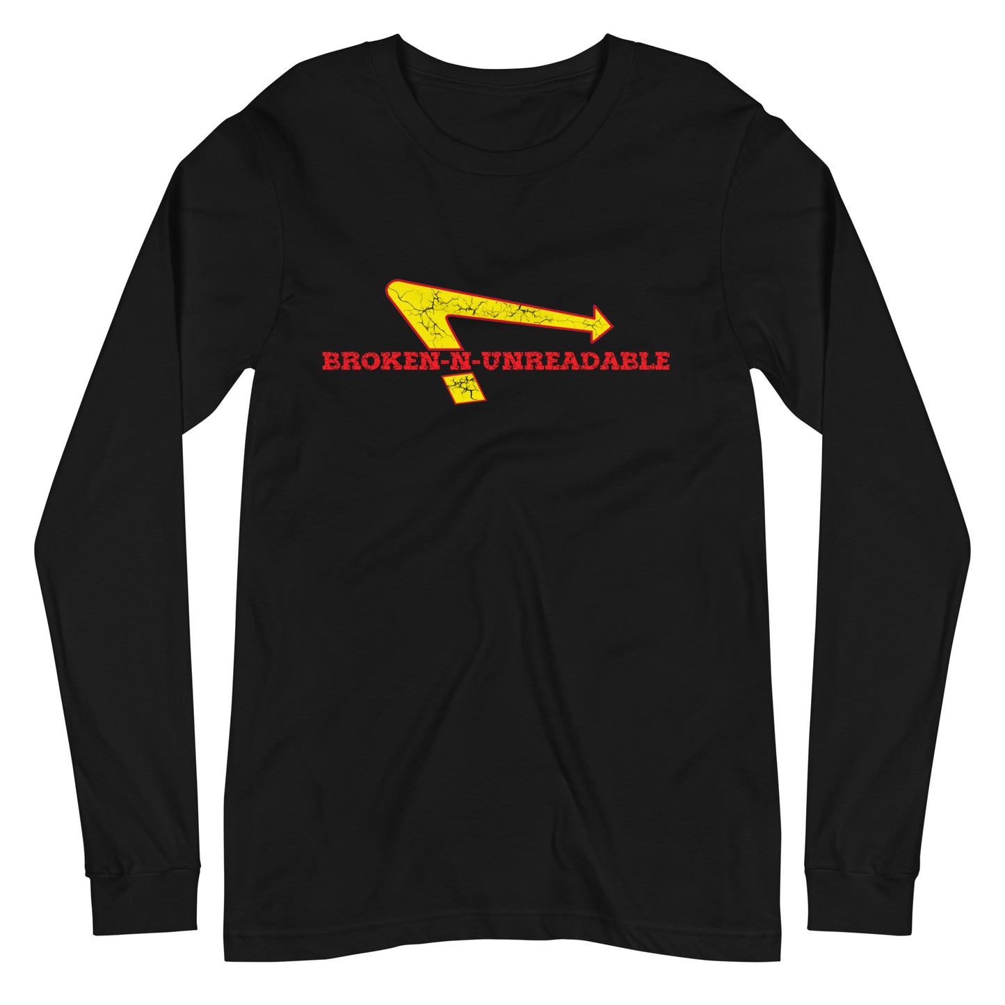 Broken-N-Unreadable Long Sleeve Tee