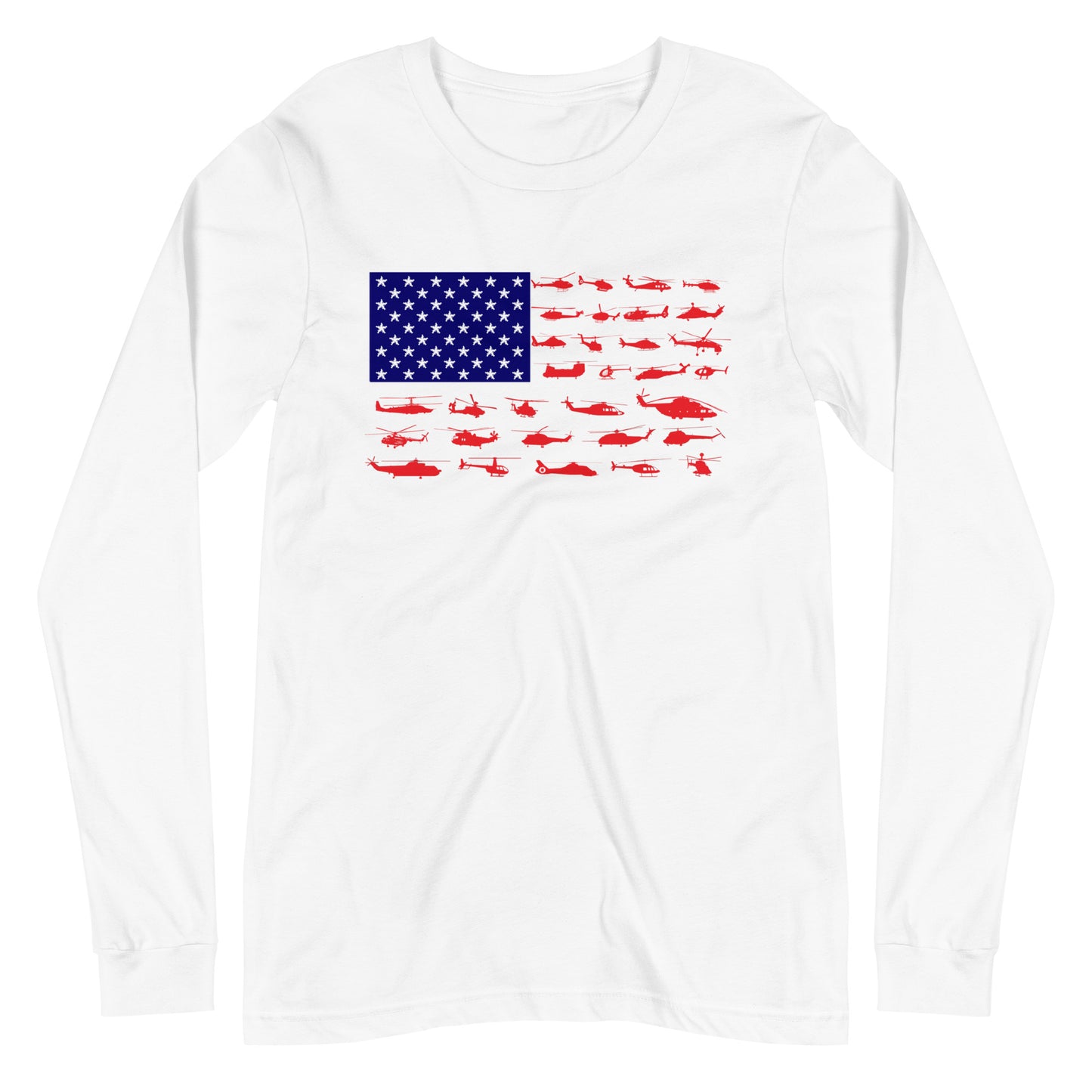 Helicopter Flag Long Sleeve Tee