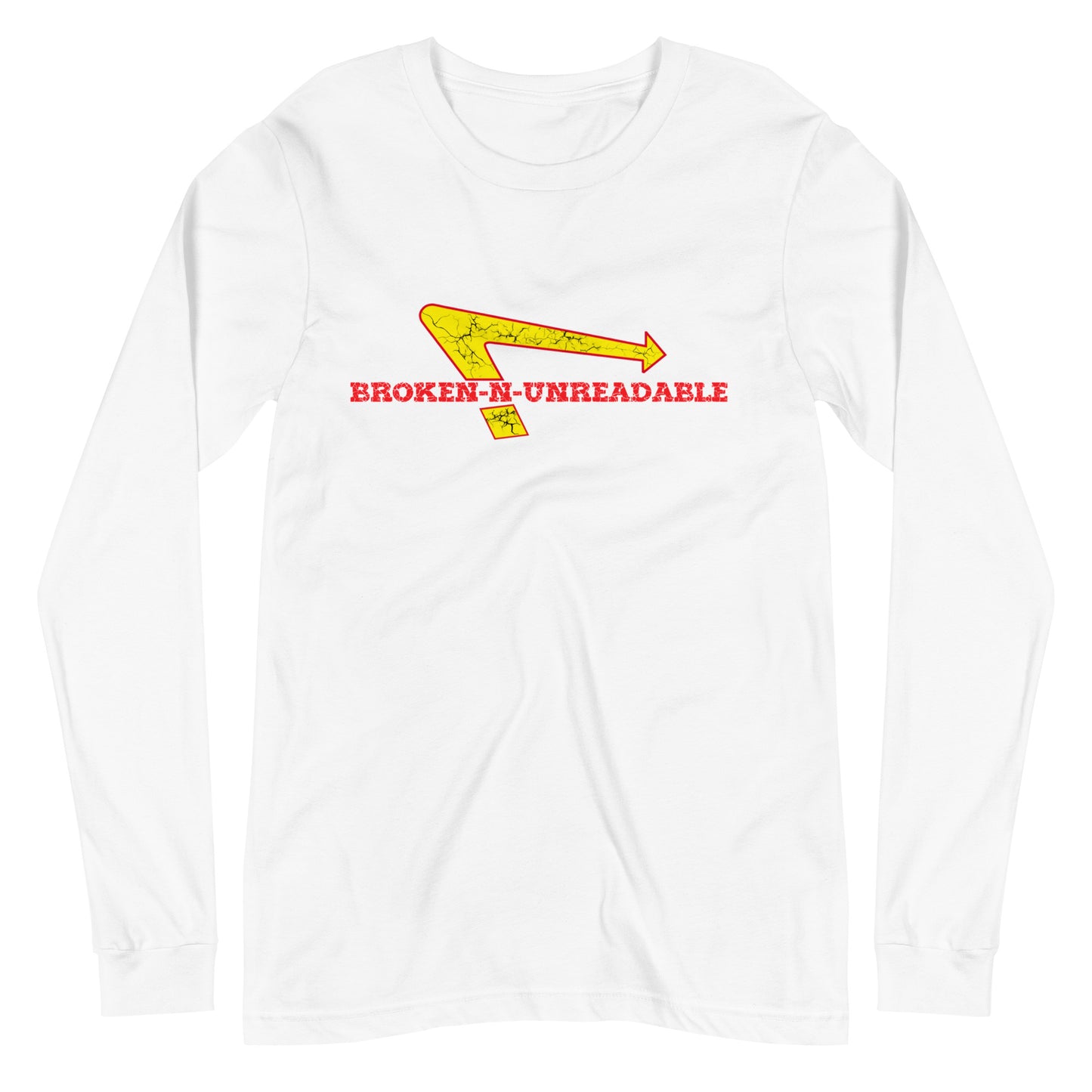 Broken-N-Unreadable Long Sleeve Tee