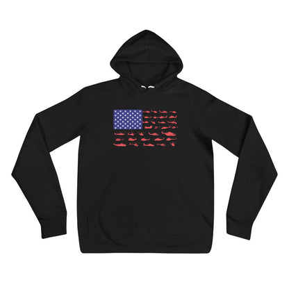 Helicopter Flag Mosaic Hoodie