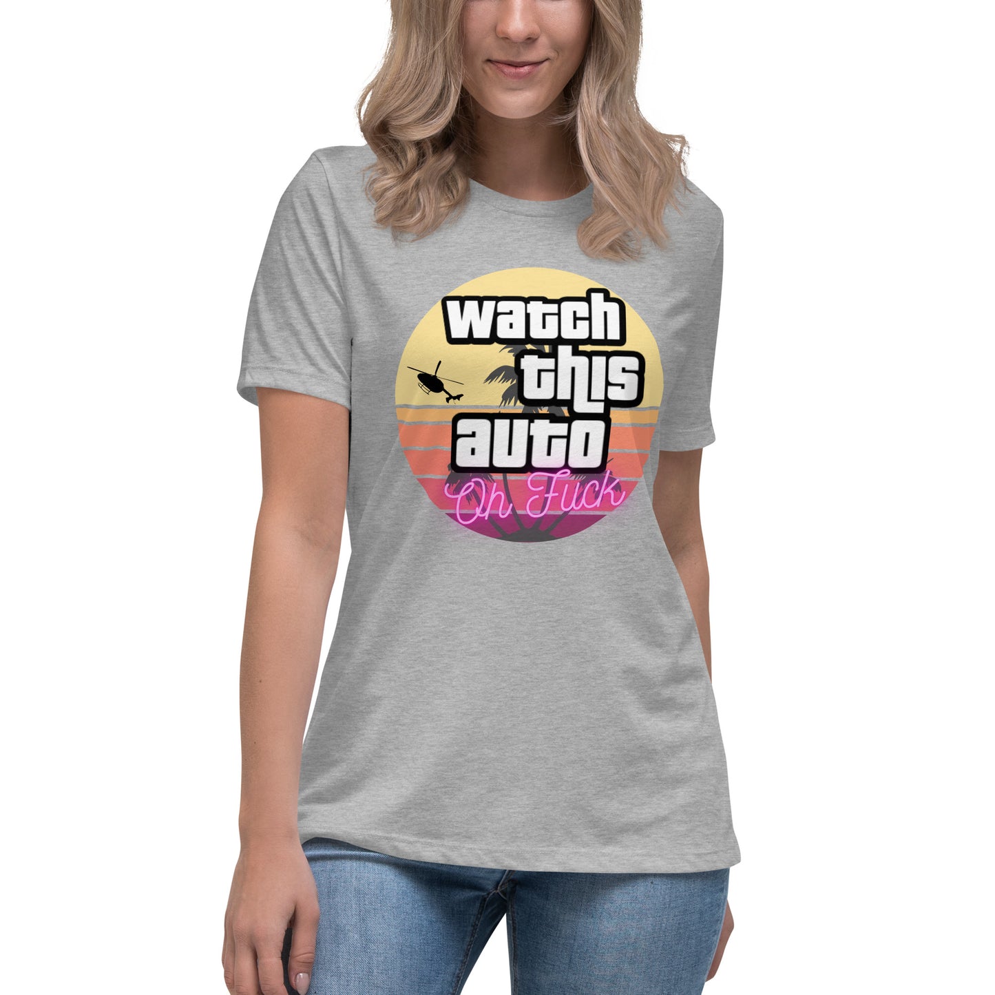 Women's Watch This Auto Tee - Miami Sunset