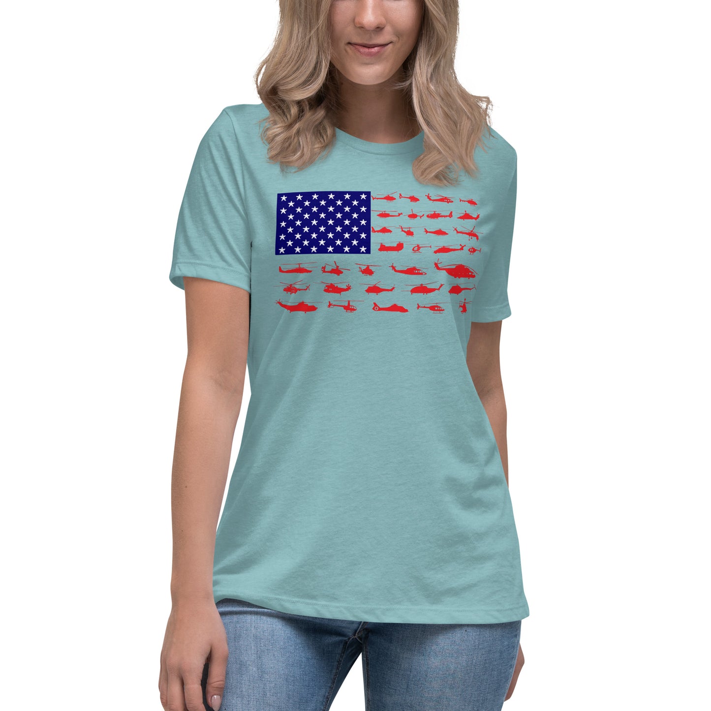 Women's Helicopter Flag Tee