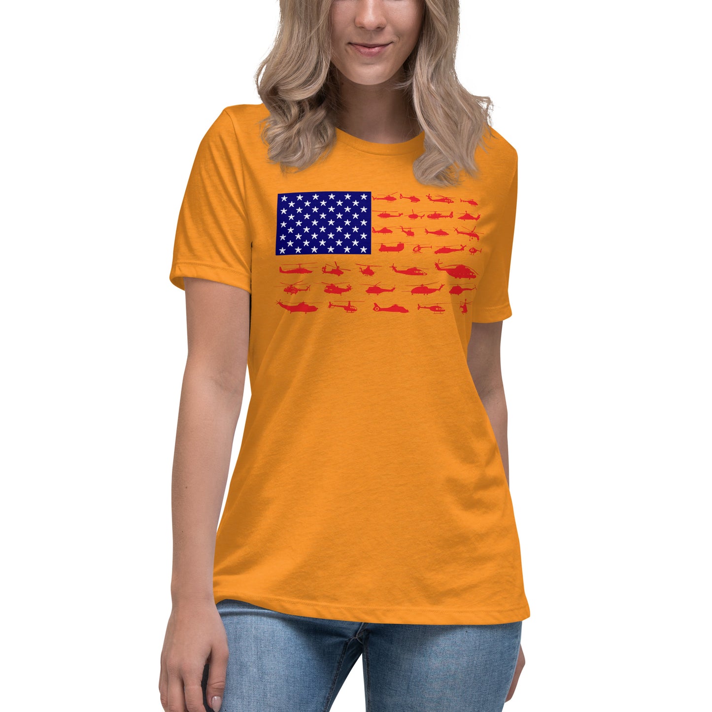 Women's Helicopter Flag Tee