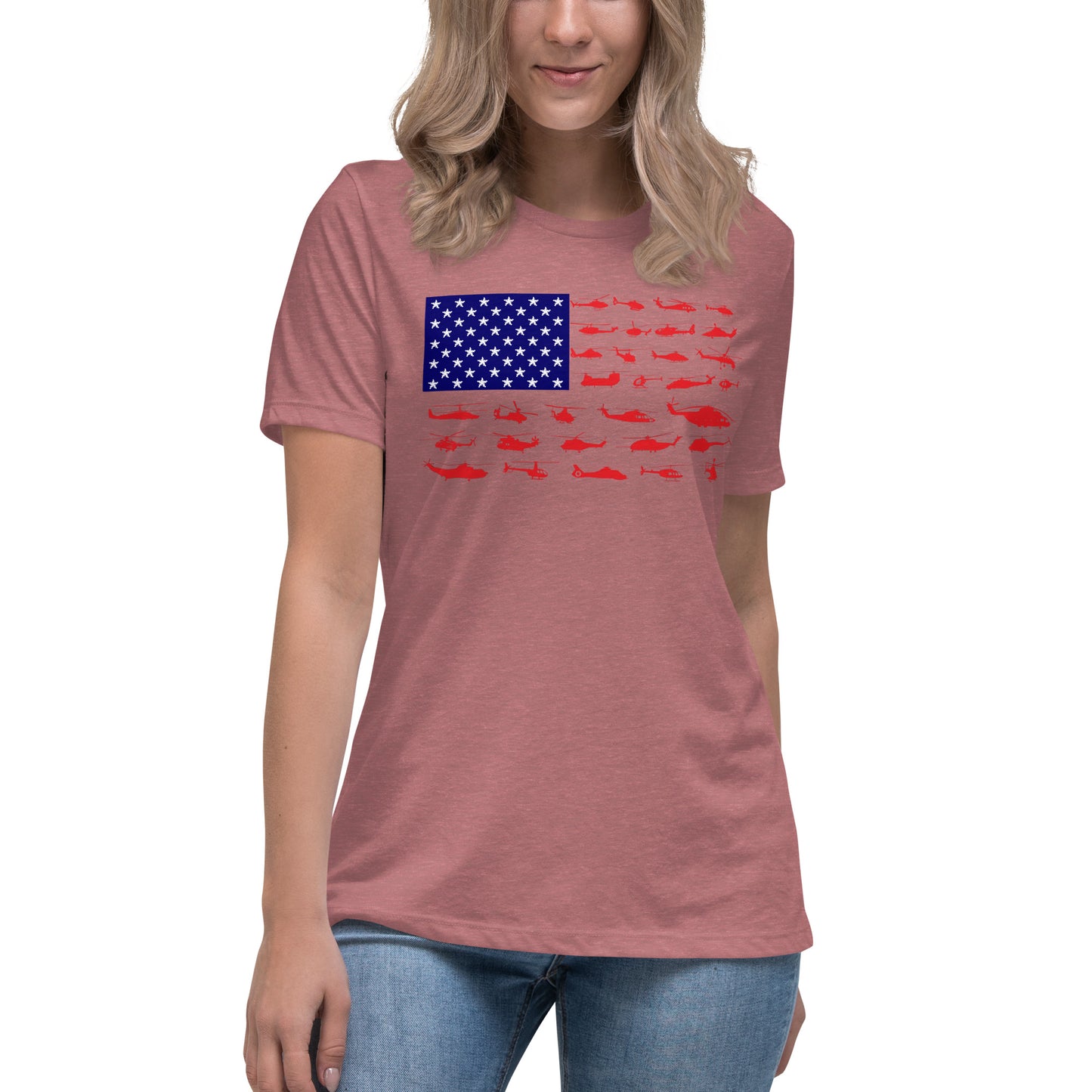 Women's Helicopter Flag Tee