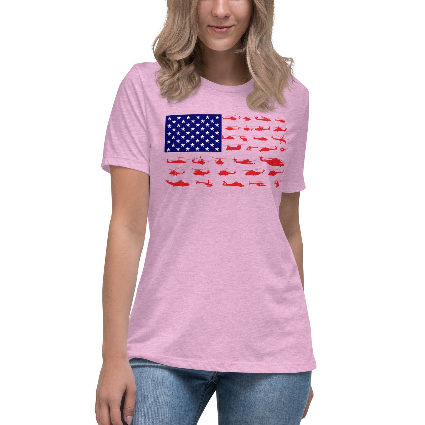 Women's Helicopter Flag Tee