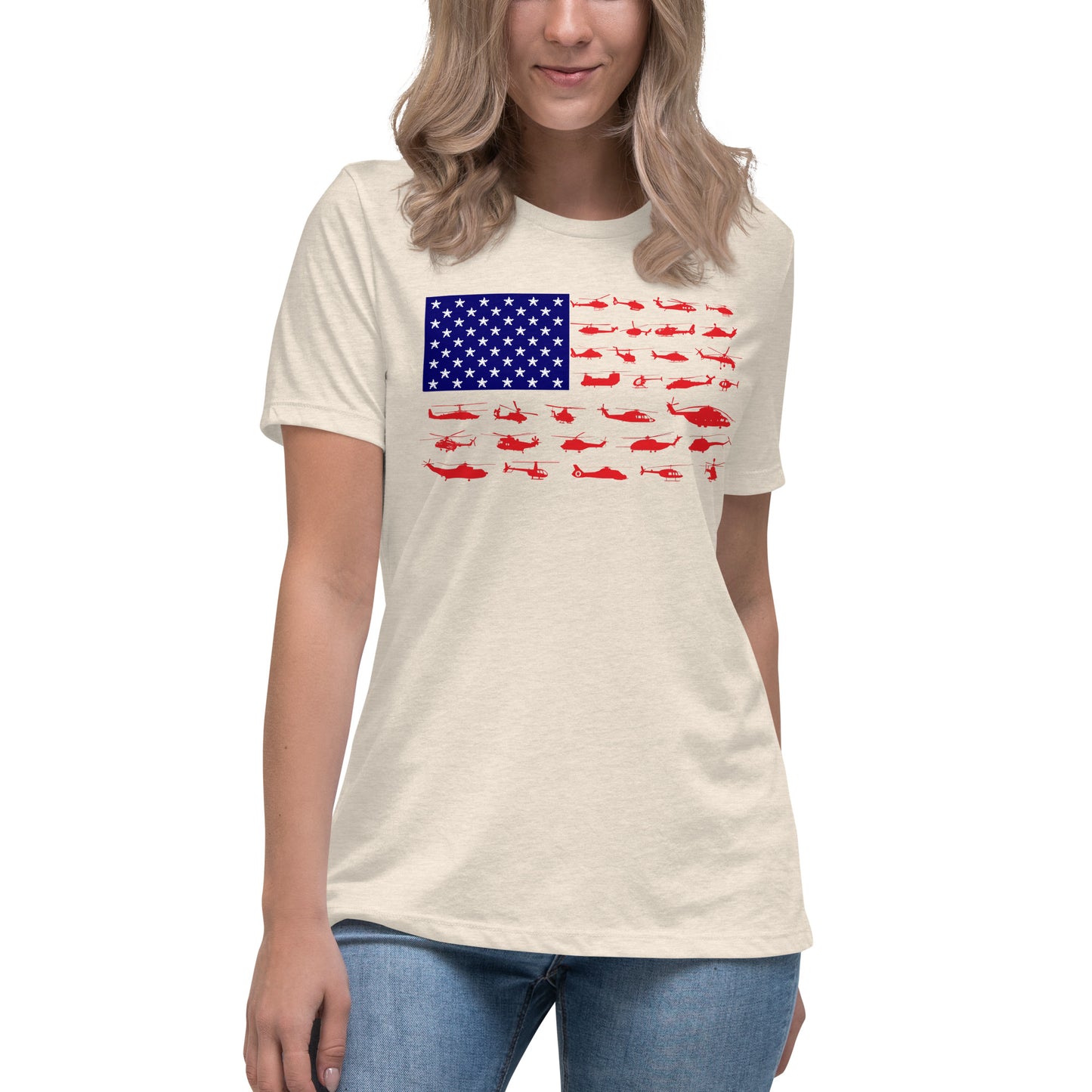 Women's Helicopter Flag Tee