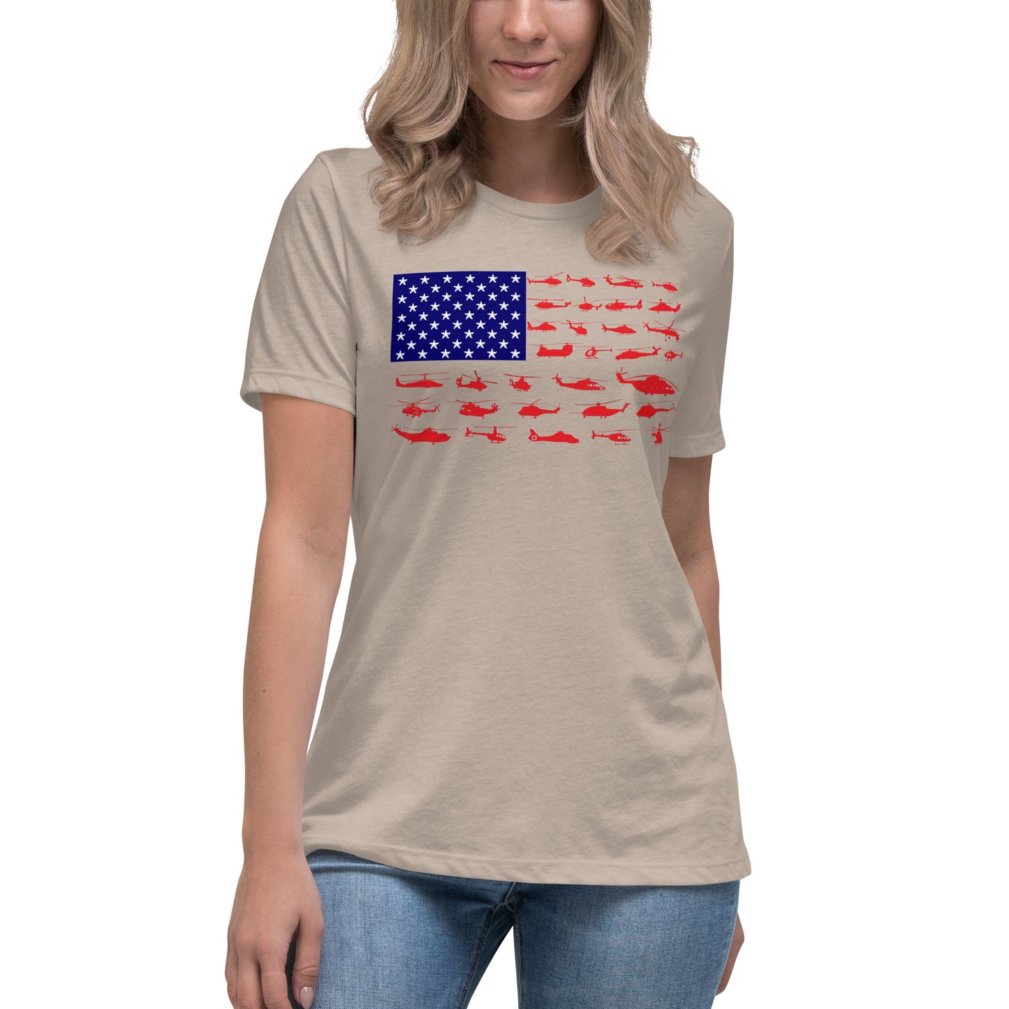 Women's Helicopter Flag Tee