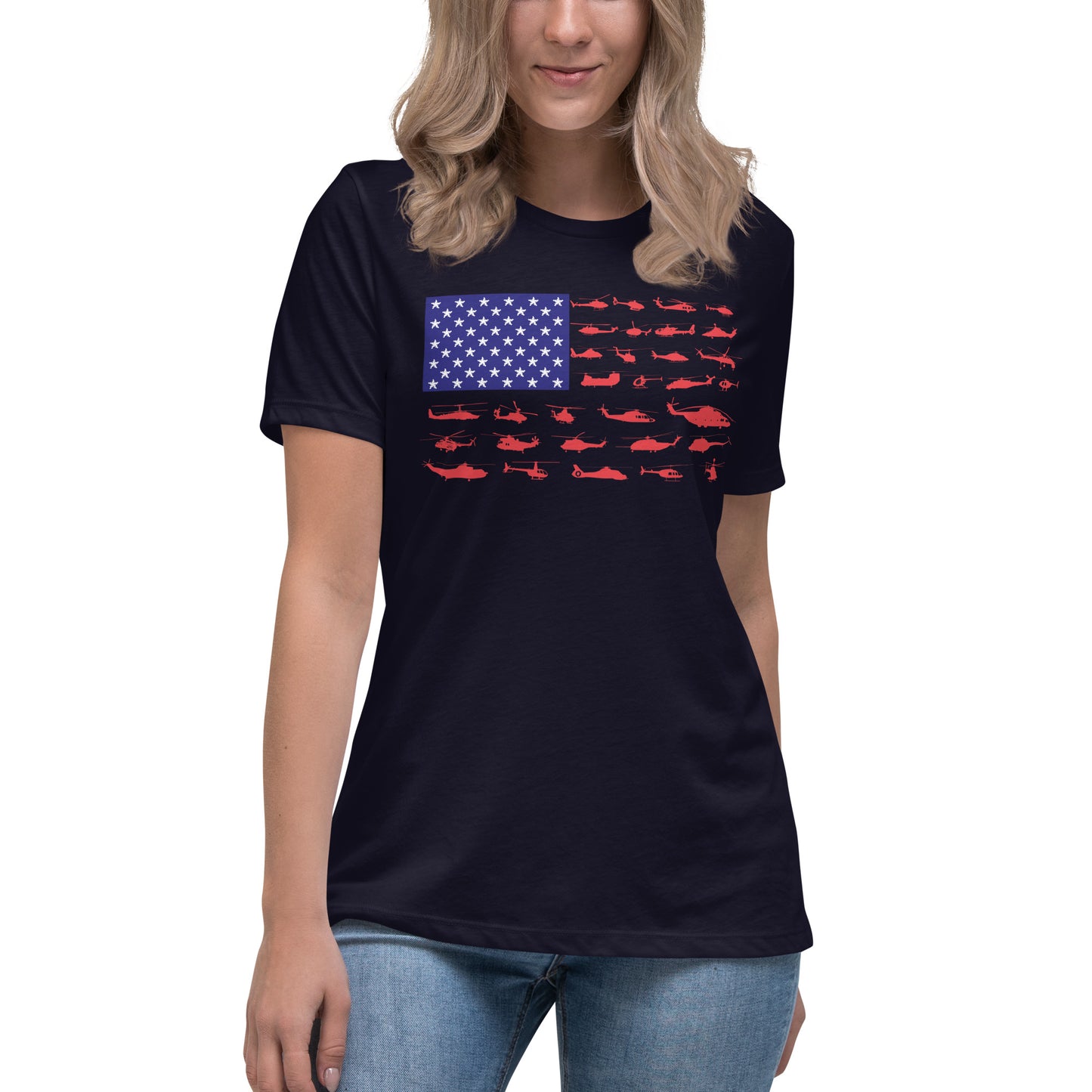 Women's Helicopter Flag Tee