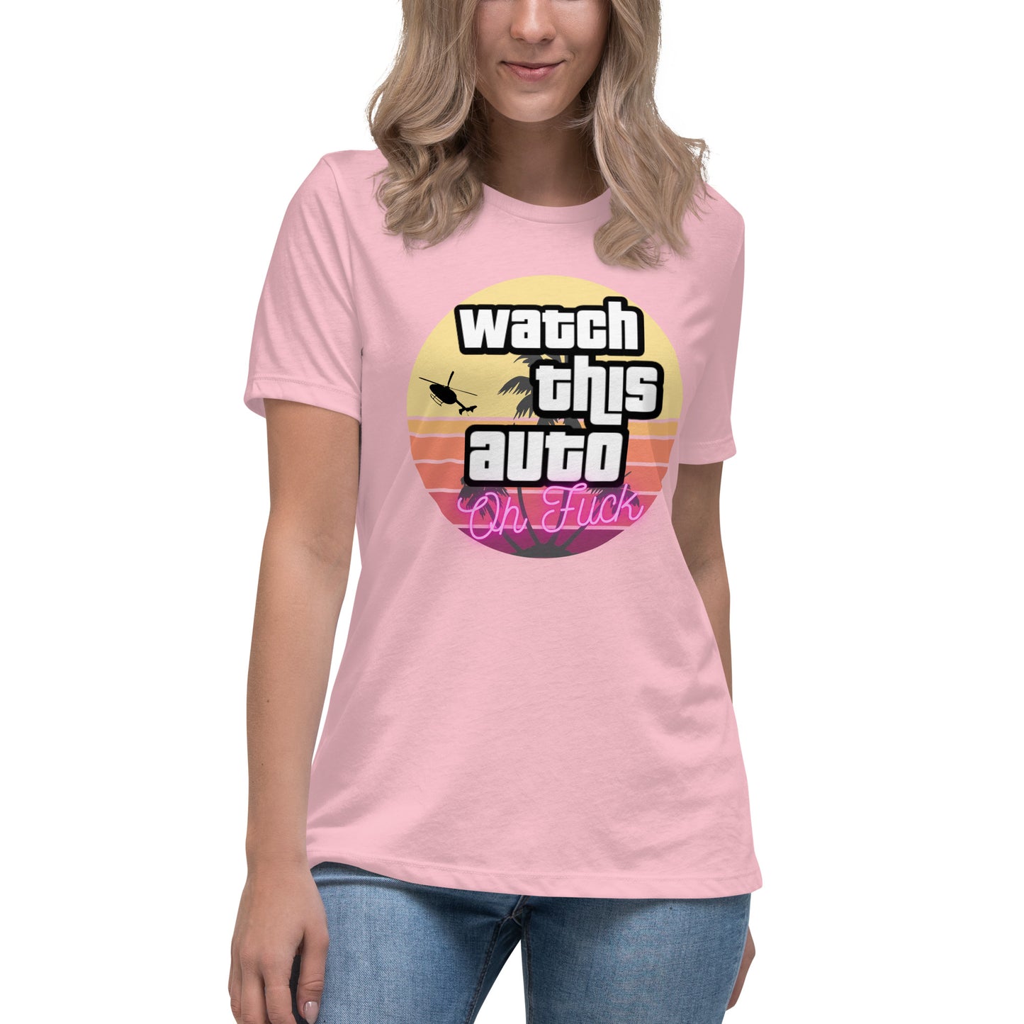 Women's Watch This Auto Tee - Miami Sunset