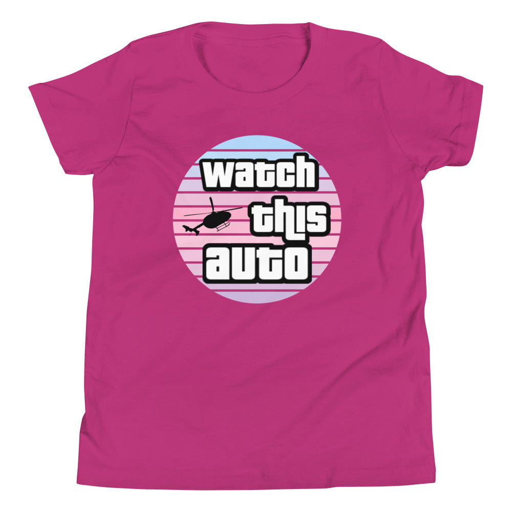 Youth Watch This Auto Tee - Miami Sunrise